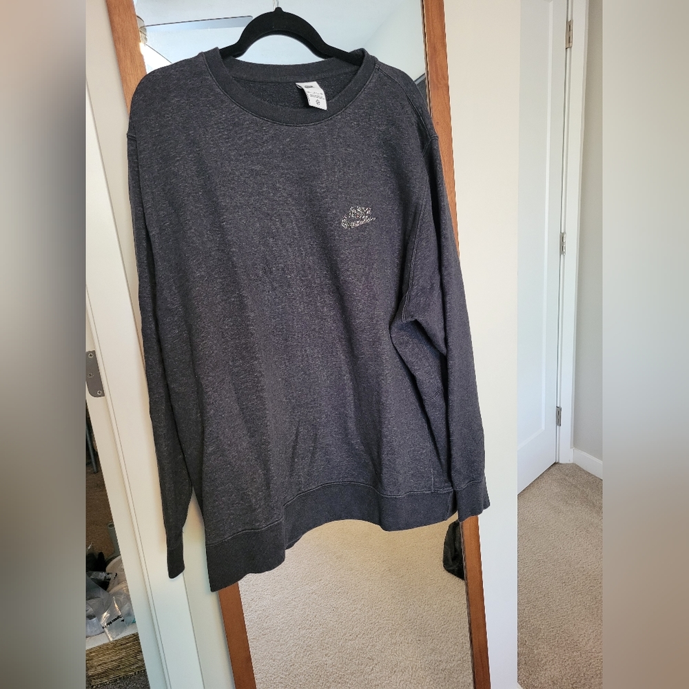 Mens xxl nike crewneck grey